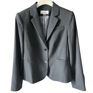 Calvin Klein Classic Gray Suit Blazer - Size 10